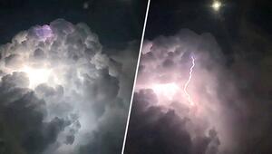 Logenplatz über den Wolken: Passagier filmt spektakuläres Gewitter aus dem Flugzeug