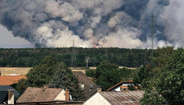 Waldbrand in Österreich