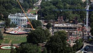 Baumaßnahmen am Weißen Haus in Washington