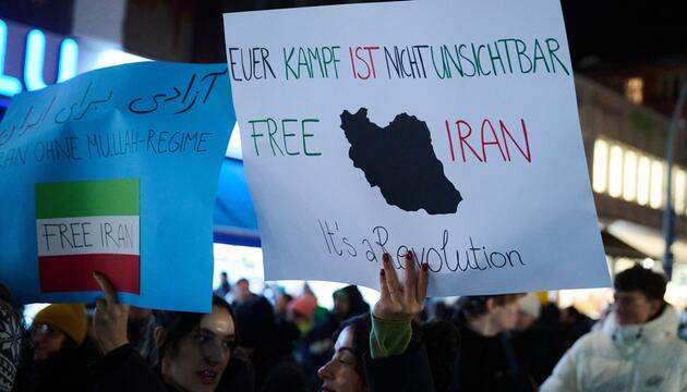 Protest gegen die iranische Regierung