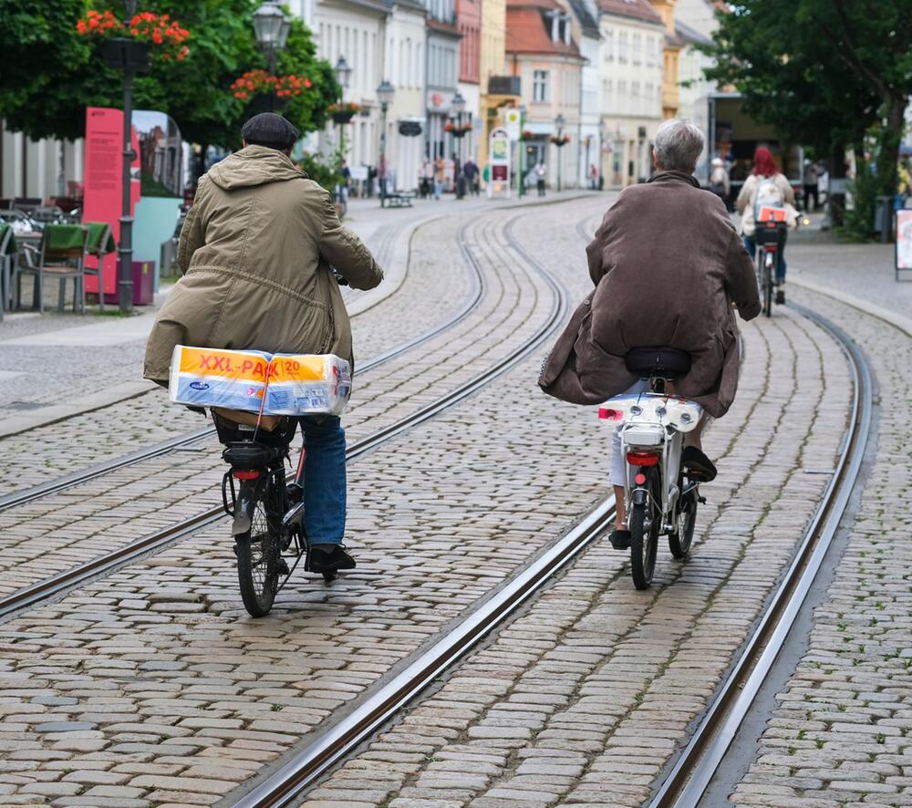 Fahrräder in der Innenstadt