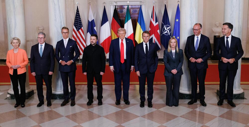 Die Delegation, die Donald Trump in Washington besucht hat.