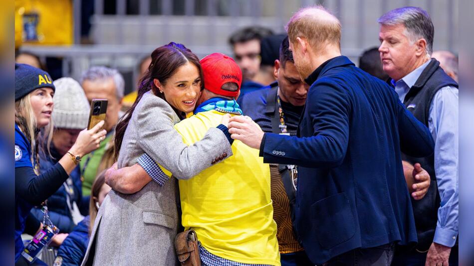 Am zweiten Tag der Invictus Games 2025 in Vancouver besuchten Herzogin Meghan und Prinz Harry ...