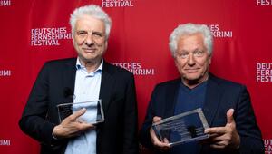 Miroslav Nemec und Udo Wachtveitl (l.) sind mit dem Ehrenpreis des 22. Deutschen ...