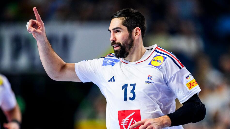 Frankreichs Nikola Karabatic jubelt.