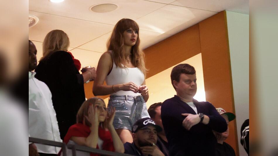 Taylor Swift beim Super Bowl in New Orleans.