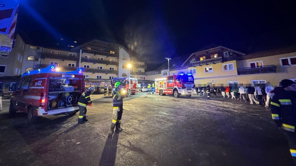 Brand brach in einer Hotelsauna aus