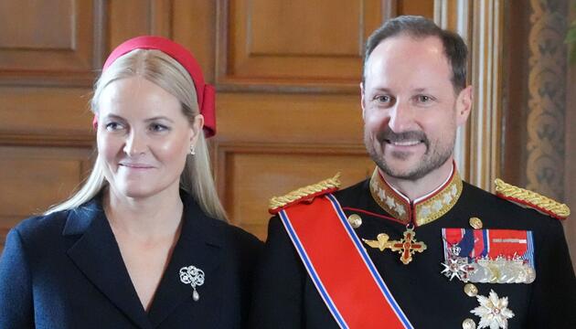 Das norwegische Kronprinzenpaar Mette-Marit und Haakon