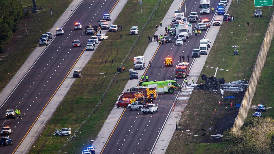 Notlandung auf Autobahn in Florida