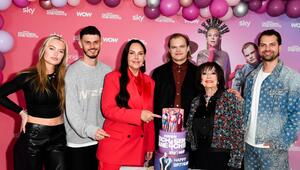 Jimi Blue Ochsenknecht (r.) mit seiner Familie bei der "Diese Ochsenknechts"-Premiere.