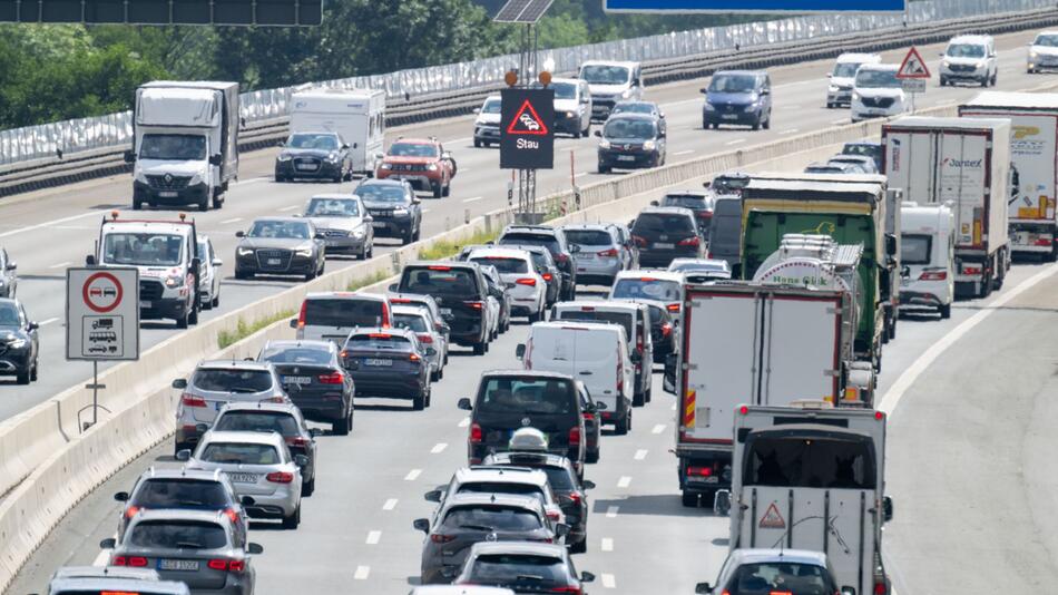 Stau auf der Autobahn