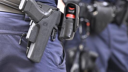 Schusswaffe der Polizei