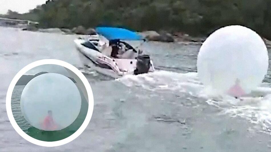 Rettung für einen Achtjährigen vor der Küste von Ubatuba in Brasilien.