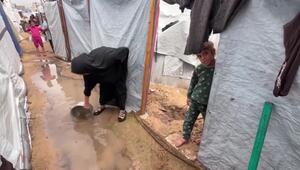 Gaza: Überschwemmte Zelte nach starken Niederschlägen