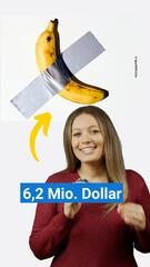 Teuerste Banane der Welt: für 5,2. Mio Dollar versteigert