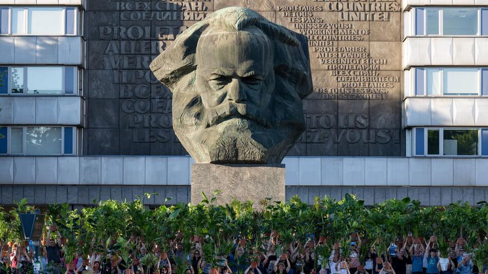 Karl-Marx-Büste in Chemnitz