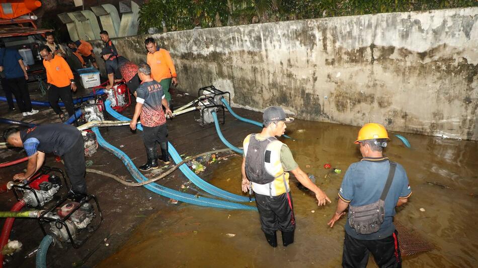 Überschwemmungen auf Bali
