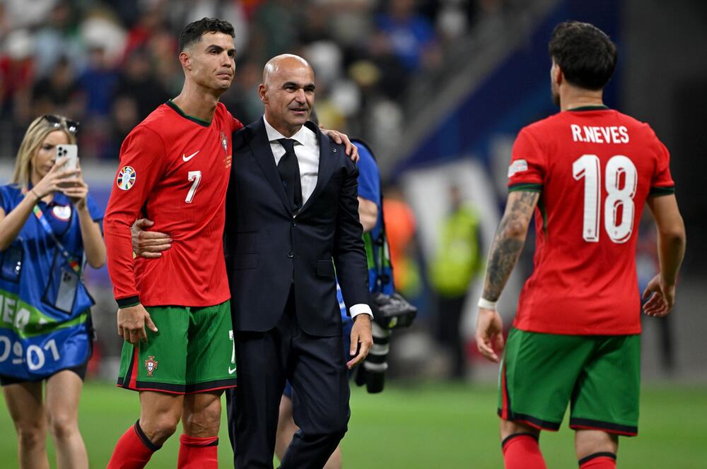 Cristiano Ronaldo und Roberto Martínez