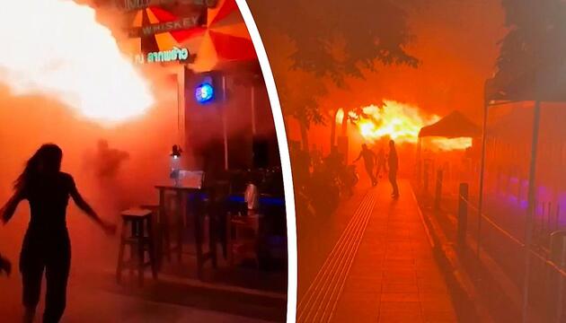 Flammenfalle in Bangkok: Mindestens 27 Tote bei Pub-Brand
