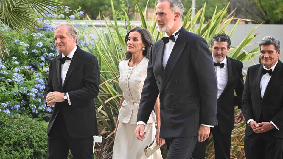 Ganz schön edel: Königin Letizia und König Felipe in Madrid.