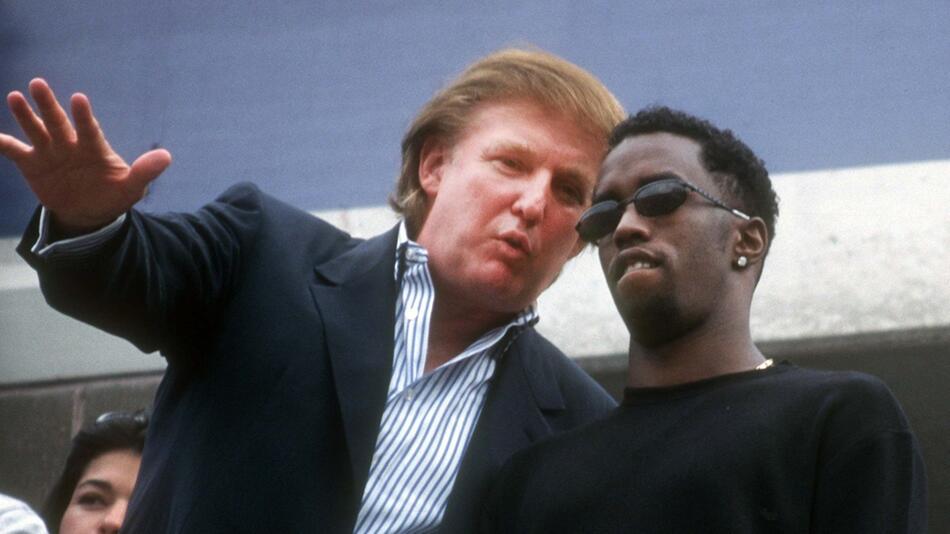 Sind alte Freunde: Donald Trump und Sean "Diddy" Combs 1997.
