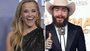 Reese Witherspoon würdigte das Jubiläum mit einem Bild von sich vor großer US-Fahne, Post Malone ...