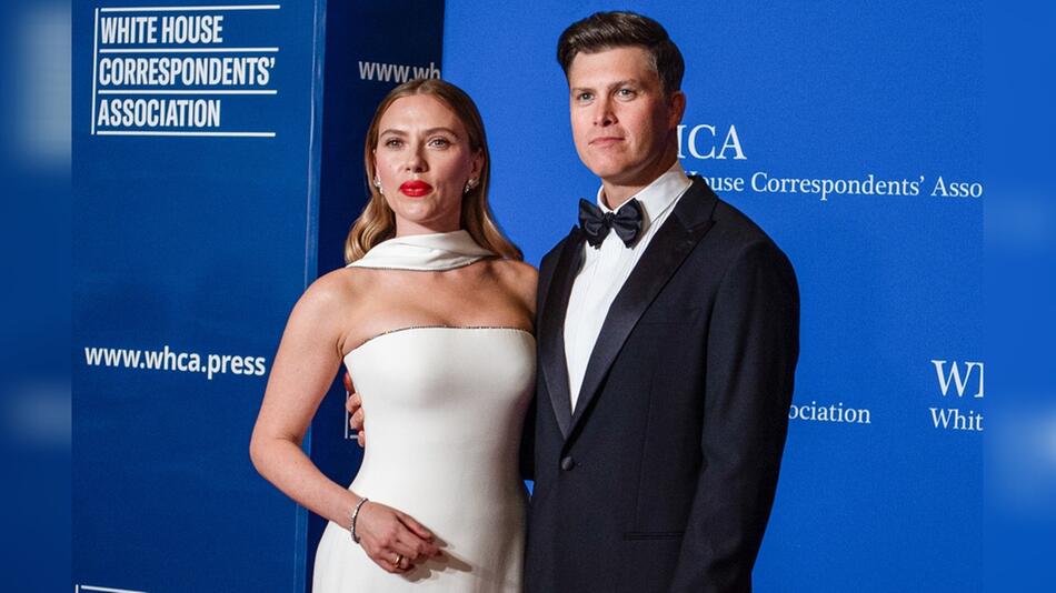 Scarlett Johansson und Colin Jost beim traditionellen Presse-Dinner im Weißen Haus.