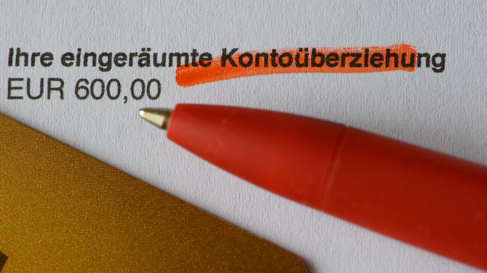 Symbolbild - Kontoüberziehung