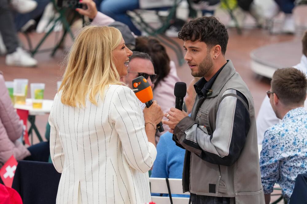 Andrea Kiewel und Luca Hänni.