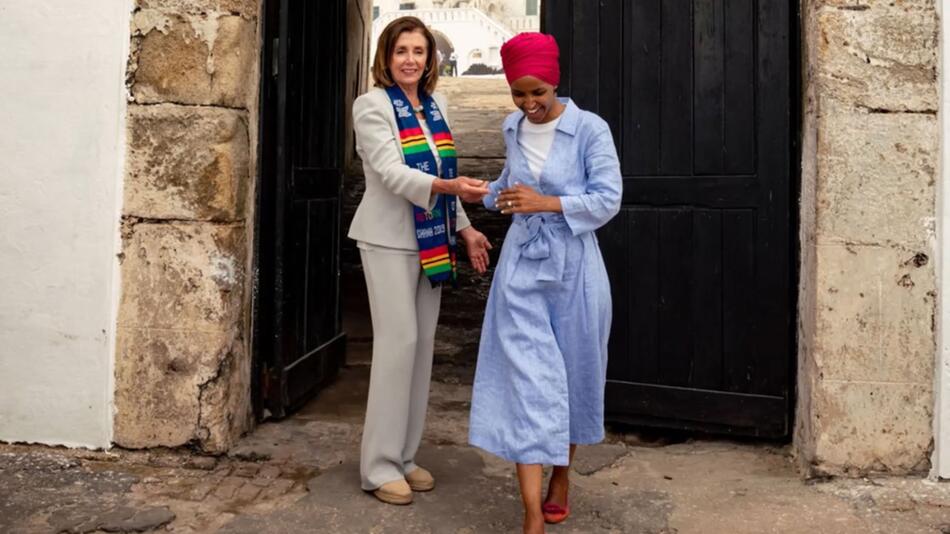 Nancy Pelosi, Ilhan Omar, Demokraten, USA, Reise, Afrika, Twitter