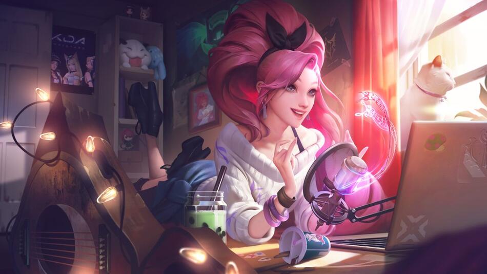 Lol, Seraphine, League of Legends, eSports, Champion, Musik, Riot Games