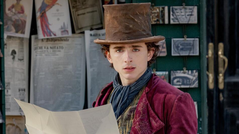 Timothée Chalamet als der junge Schokoladen-Künstler Willy Wonka.