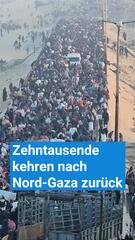 Rückkehr vieler nach Nord-Gaza