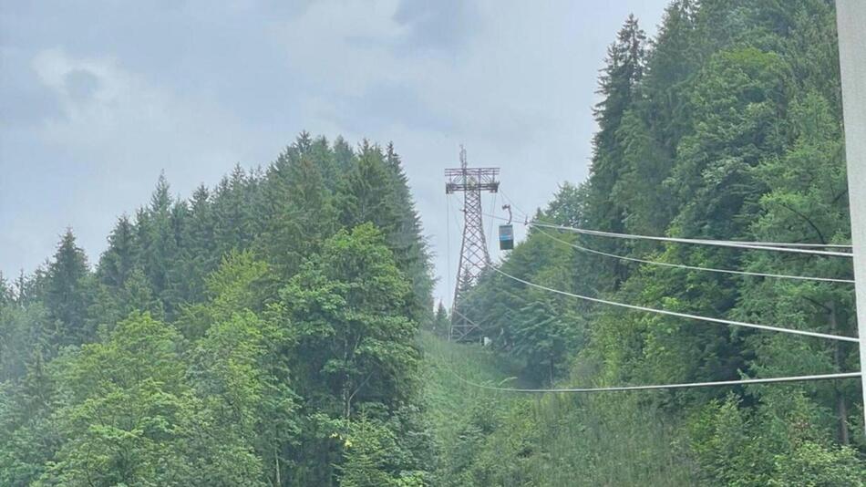 19 Personen stecken nach Unwetter in Dornbirner Seilbahn fest