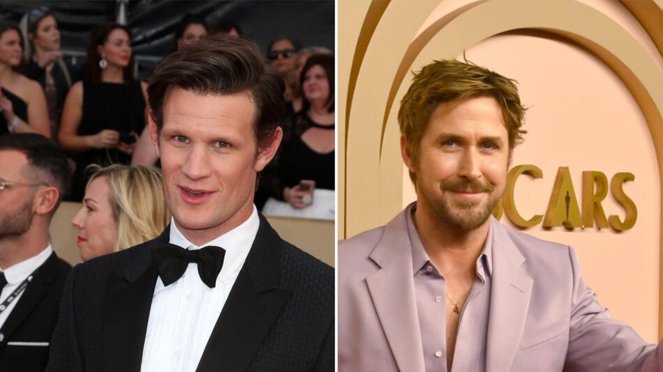 Matt Smith (l.) und Ryan Gosling werden in "Star Wars: Starfighter" wohl auf unterschiedlichen ...