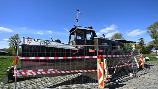 Die Feuerwehr barg die "MS Ana"