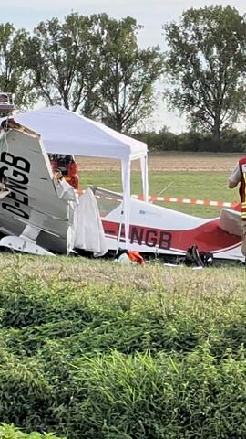 Zwei Tote bei schwerem Flugzeug-Unglück in Weinheim