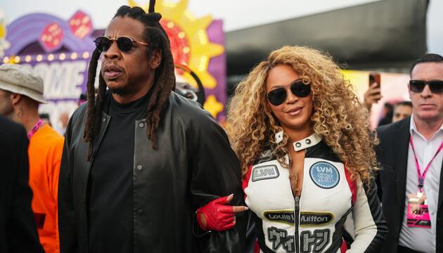 Jay-Z und Beyoncé beim F1 Grand Prix von Las Vegas.