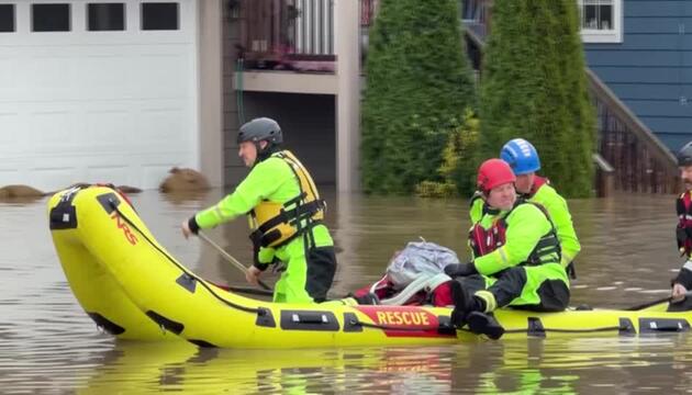 Überflutungen im US-Bundesstaat Washington