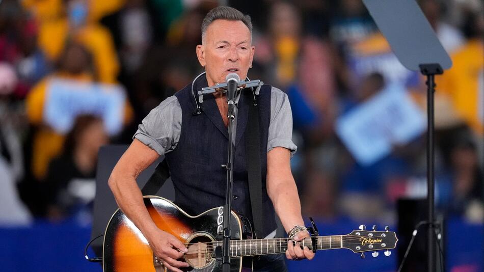 Bruce Springsteen trat auf einer Wahlkampfveranstaltung von US-Vizepräsidentin Harris auf