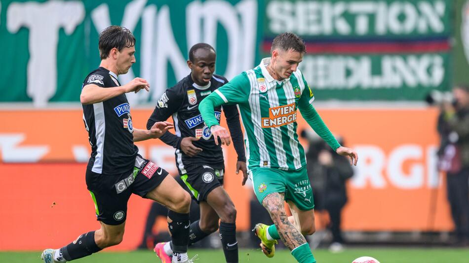 Rapid gewann gegen Tabellenführer Sturm Graz