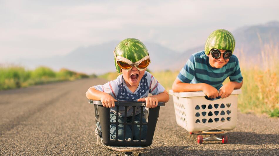 Kinder machen Quatsch