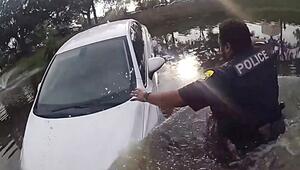 Wagen versinkt in See: Polizisten retten Autofahrerin in Florida