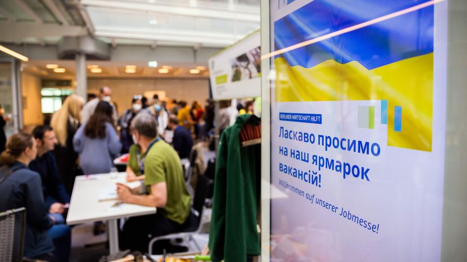 Jobmesse für ukrainische Geflüchtete