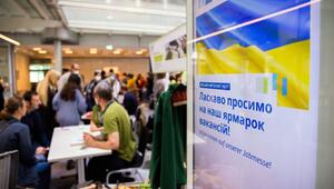 Jobmesse für ukrainische Geflüchtete