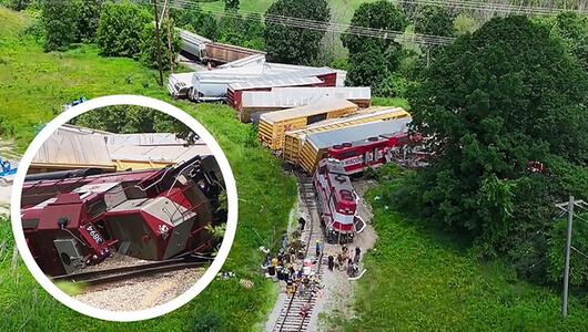 19 Waggons entgleist – Tausende Liter Diesel laufen bei Zugunglück in Wisconsin aus