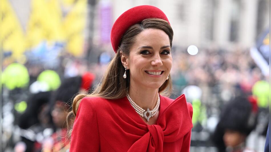 Prinzessin Kate strahlte bei ihrem Auftritt am Commonwealth-Tag am 10. März in London.