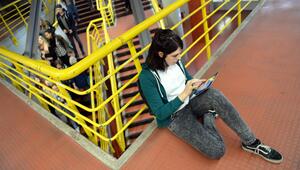 Studentin an der Universität in Konstanz