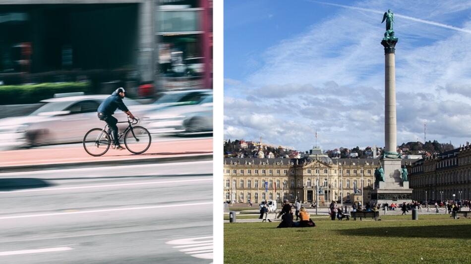 Pendeln mit dem Fahrrad in Stuttgart