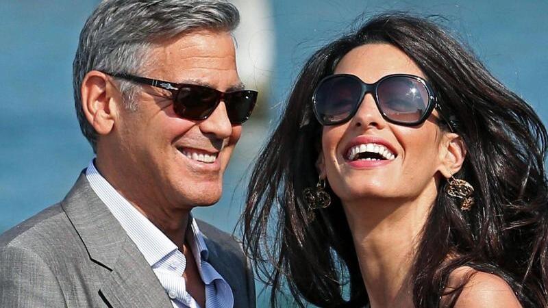 Amal und George Clooney